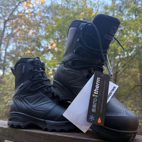 NWT - Salomon Men's Black Snow Boots DISCLOSURE: TAGS FELL OFF, NO TAGS - Picture 3 of 13